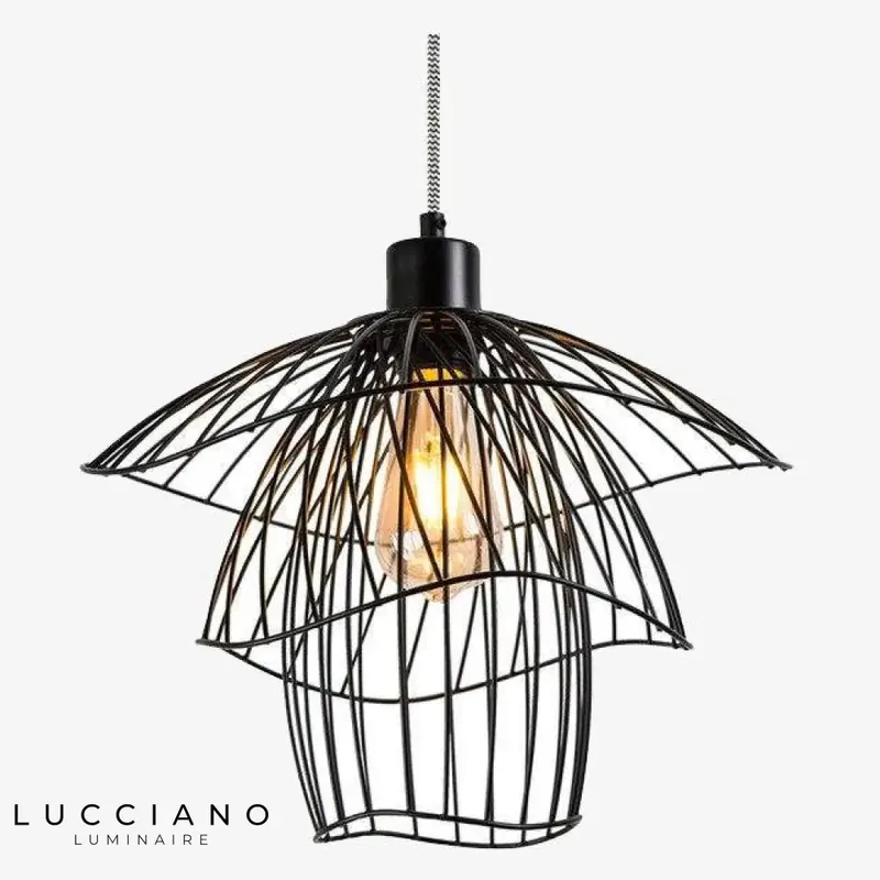 Colorful cage pendant light design