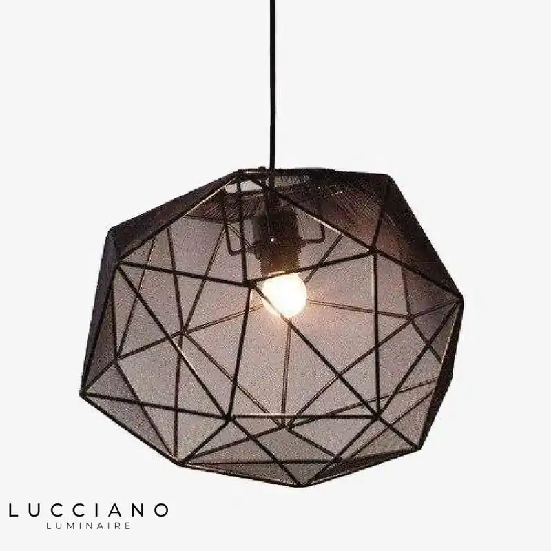 Geometric Glass LED Pendant Light