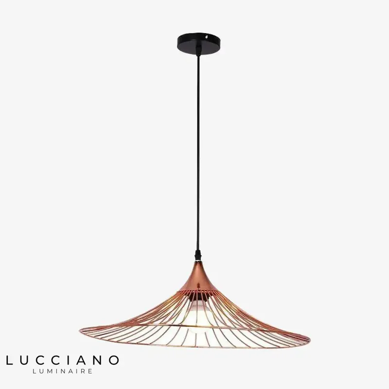 Suspension lamp with LED straw design