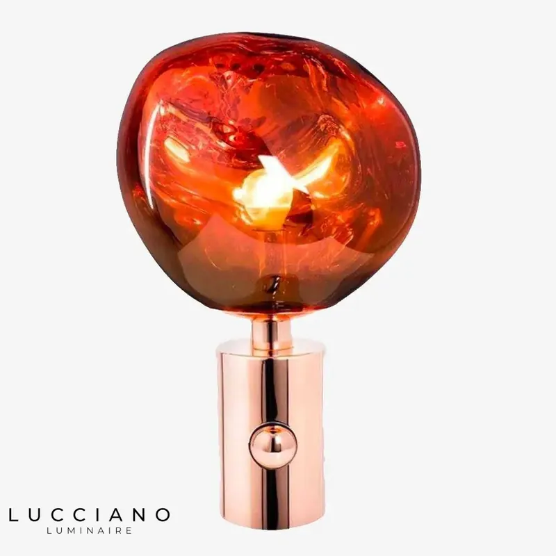 Rose gold Melt table lamp