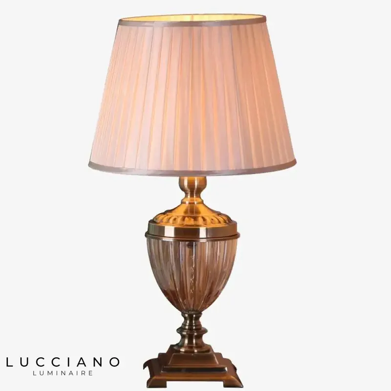 Stylish lamp with fabric shade
