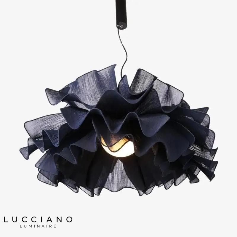 Colorful fabric flower design chandelier
