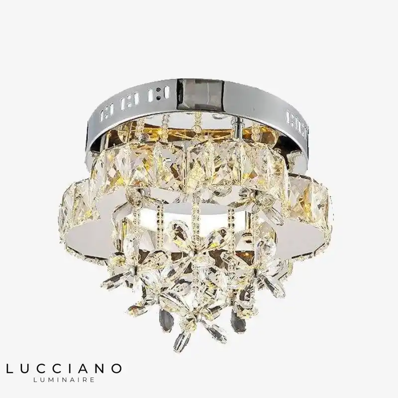 Floral Crystal LED Ceiling Light