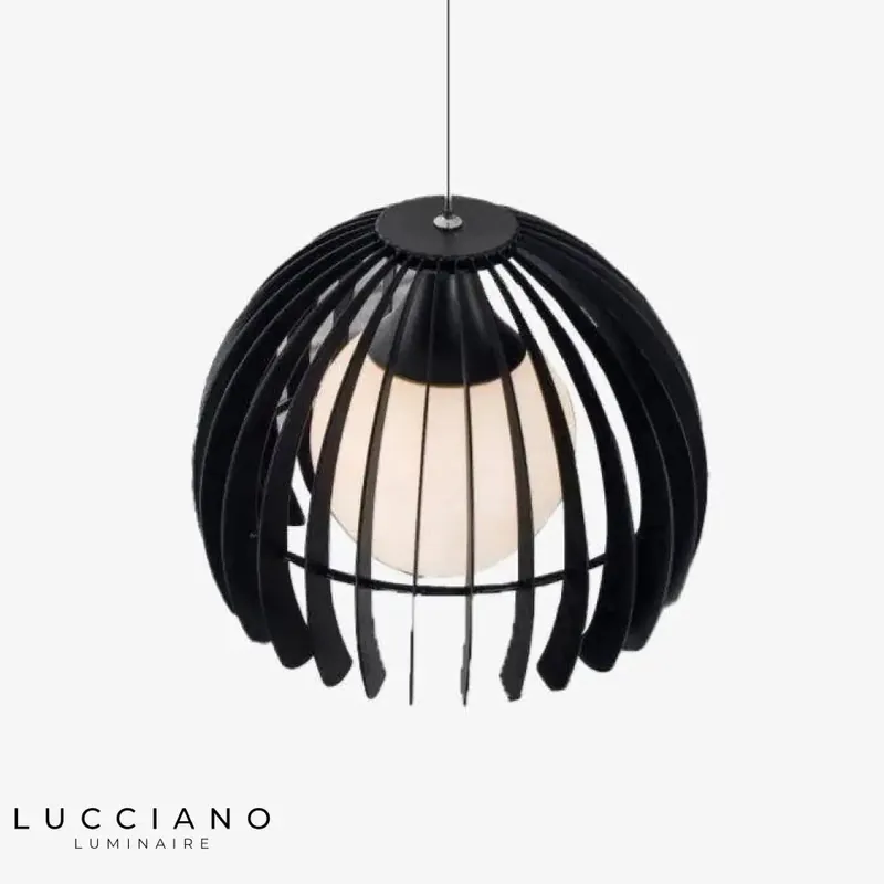 Rounded cage design LED pendant light