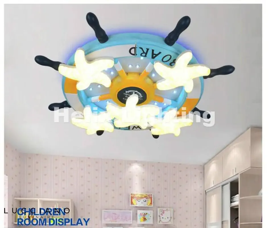 Children's ceiling light wheel and starfish