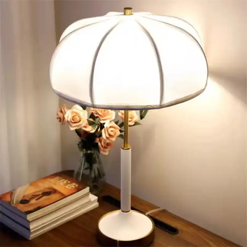 Nordic design chandelier retro fabric floor lamp with LED light
