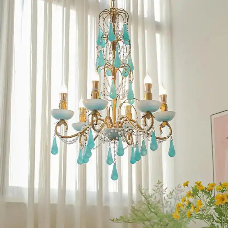 creative raindrop-shaped chandelier for modern decoration