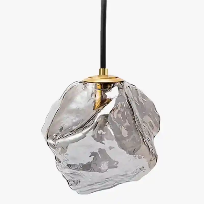 Smoked glass pendant light modern lighting for kitchen and bar