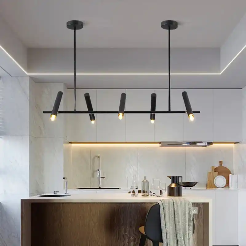 Adjustable vintage flush-mount chandelier for indoor lighting