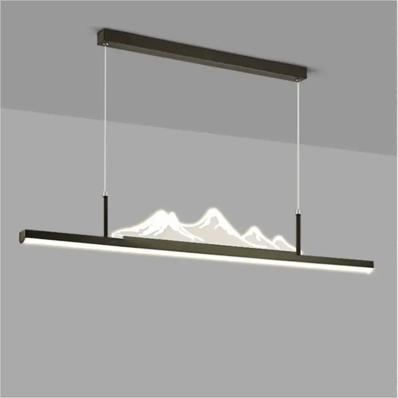 Chinese-style chandelier for restaurant and office, mountain design