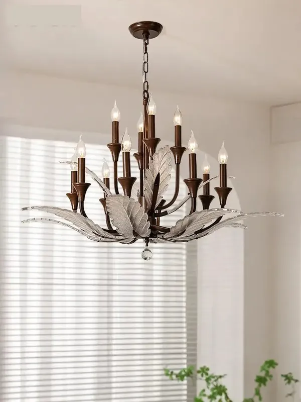 elegant vintage crystal chandelier for interior lighting