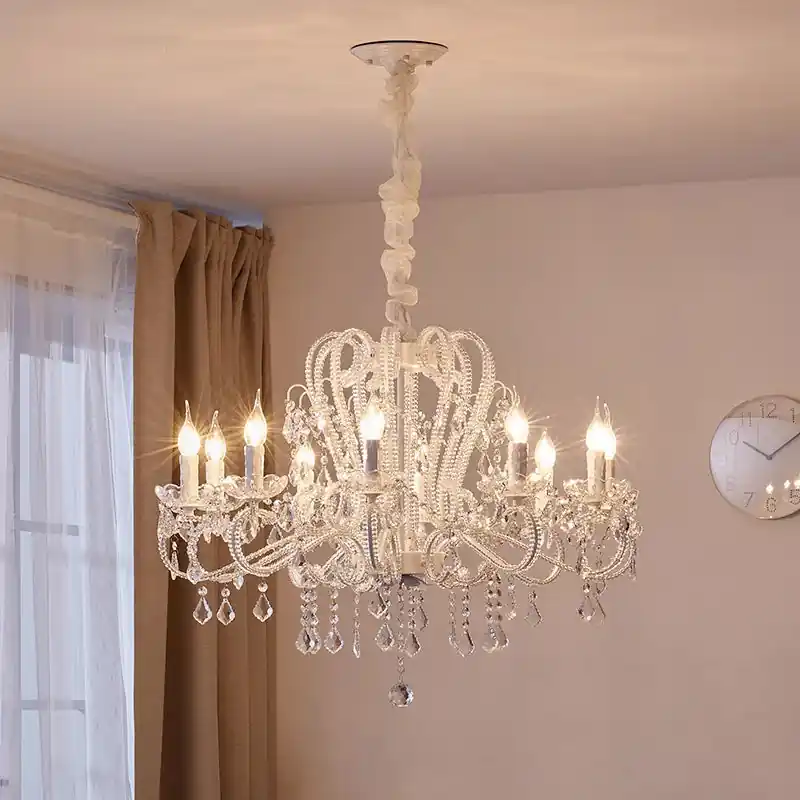 Nordic art retro crystal chandelier for living room and dining room