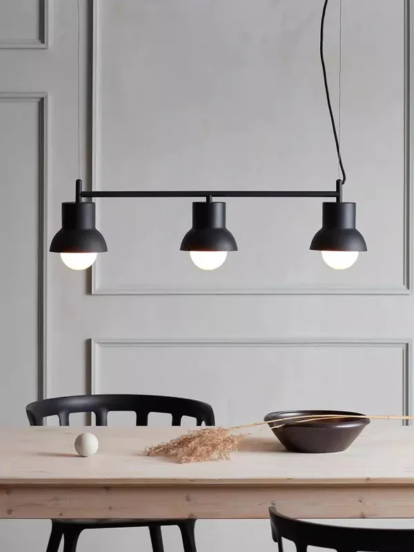 Personalizable creative minimalist modern three-head chandelier