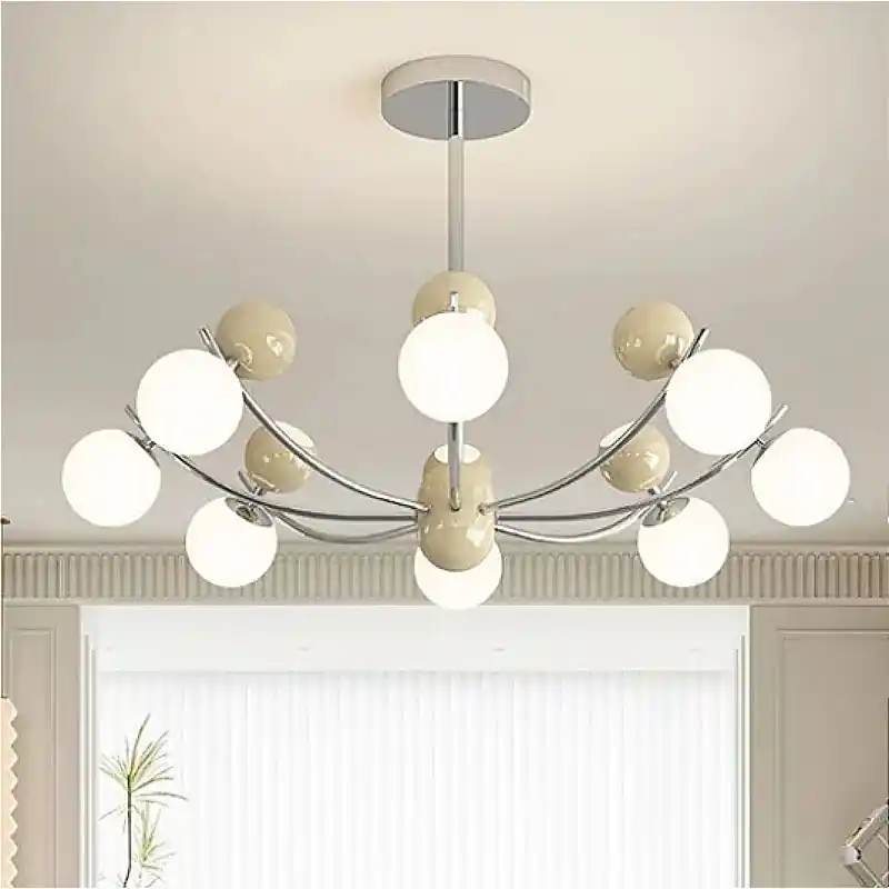 Creative Retro Flower Shaped Glass Modern Chandelier