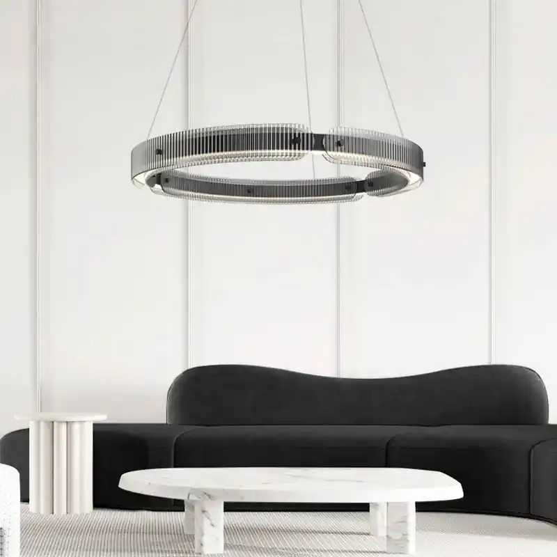modern design smoked glass chandelier decorative pendant light