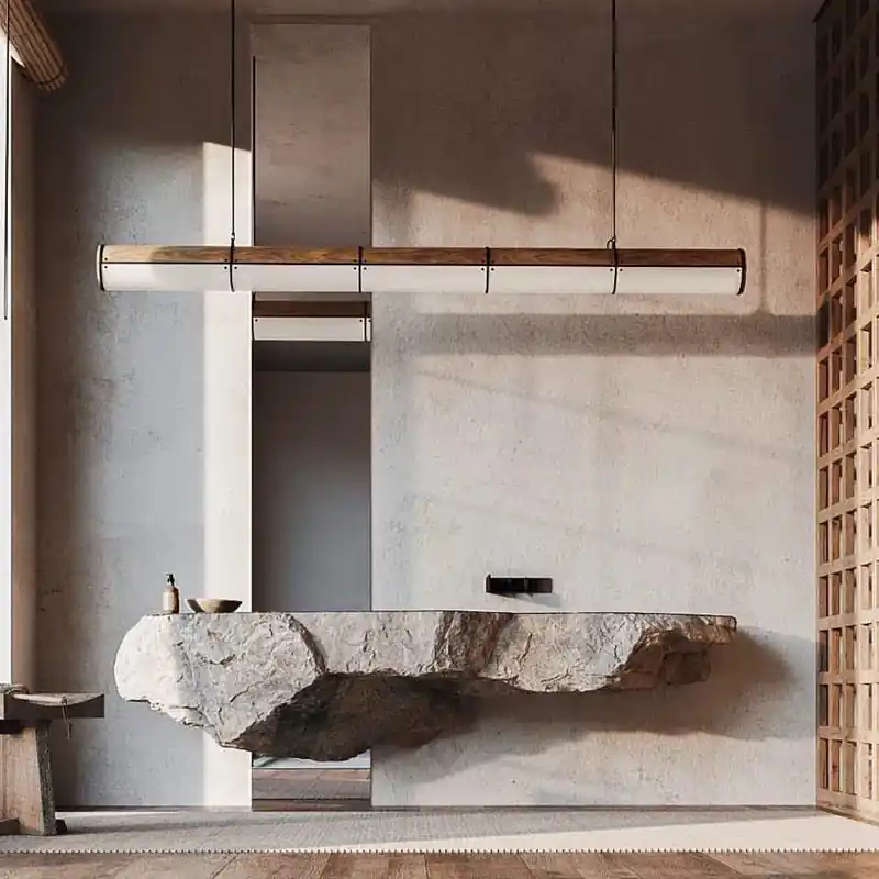 Creative Japanese Design Chandelier for Nordic Minimalist Lighting