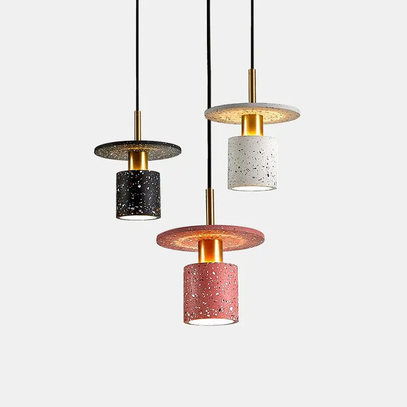 Creative terrazzo chandelier for minimalist restaurant and boutique