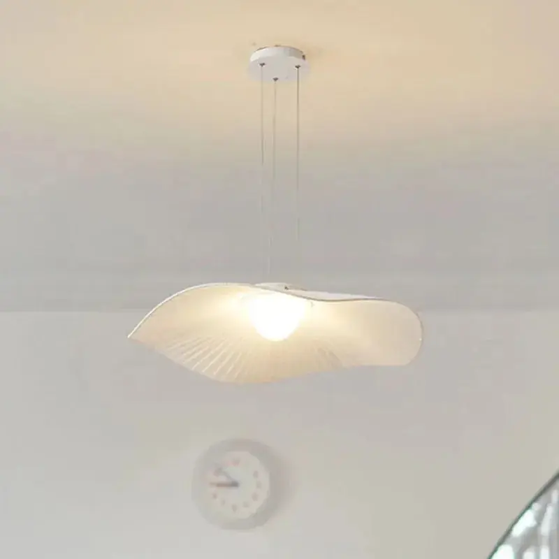 LED fabric chandelier for a modern and minimalist interior