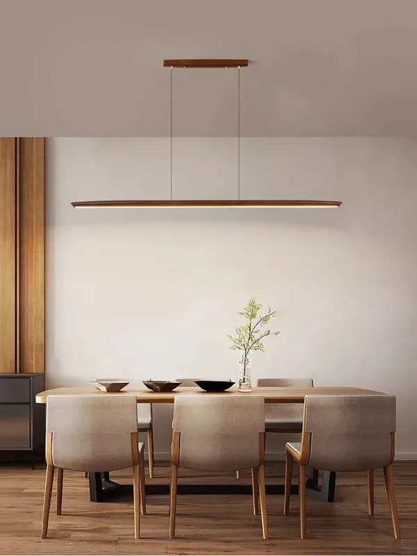 Trendy dimmable wooden pendant light for modern interiors