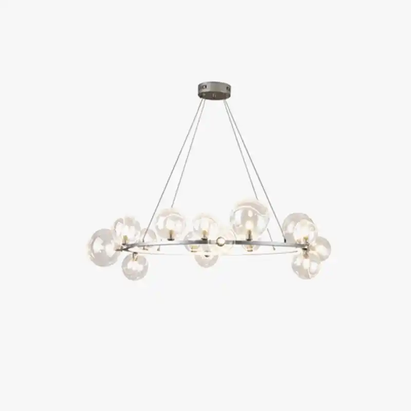 Modern design glass chandelier with bubbles for stylish interiors
