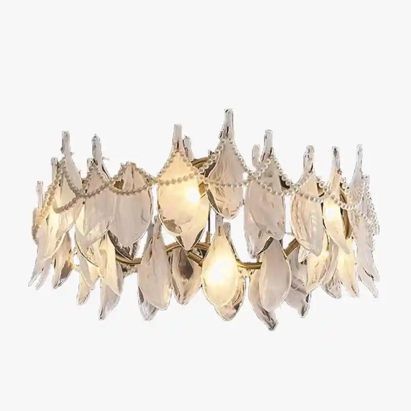 creative frosted glass chandelier elegant modern design beaded