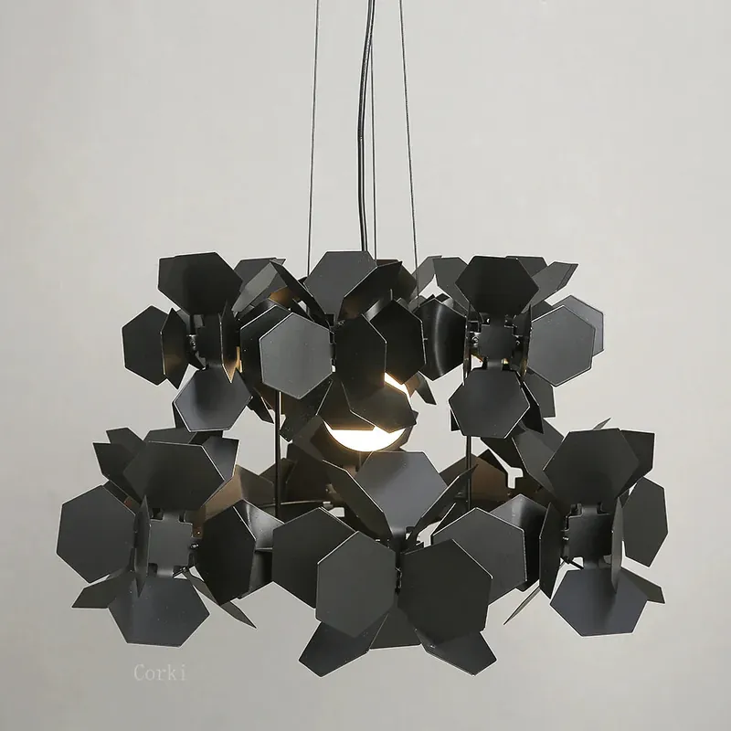 Modern LED iron chandelier for interior decoration