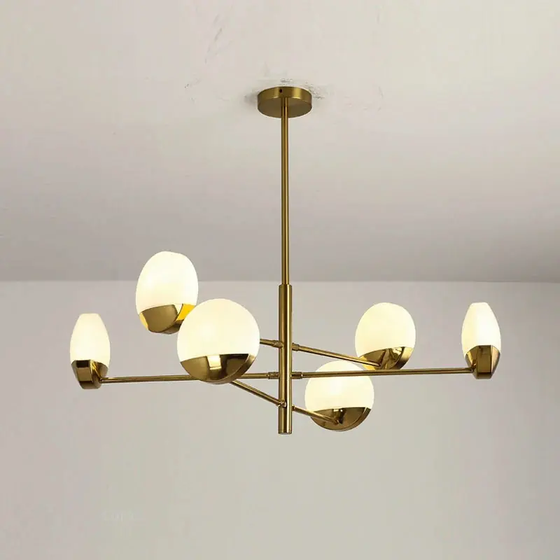 Creative Design Modern LED Glass Chandelier for Elegant Interior