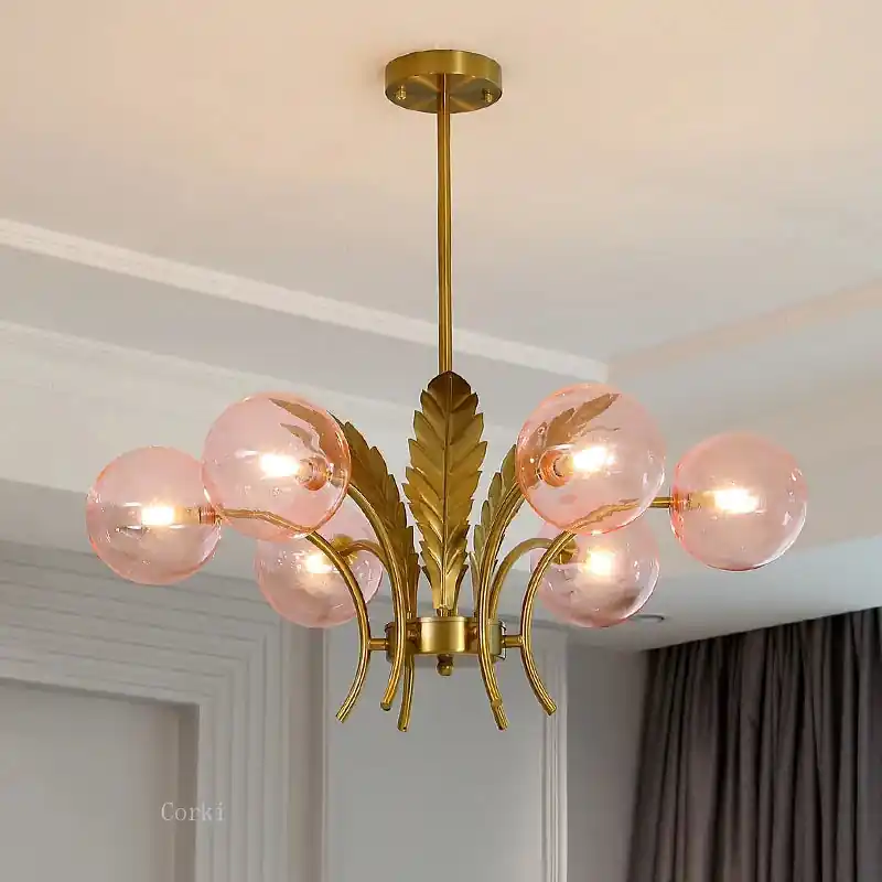 Modern Glass Chandelier, Minimalist Design for an Elegant Interior