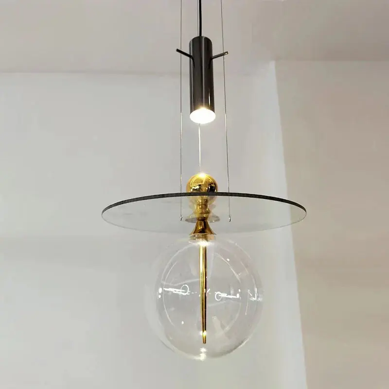 Postmodern glass chandelier for interior decoration