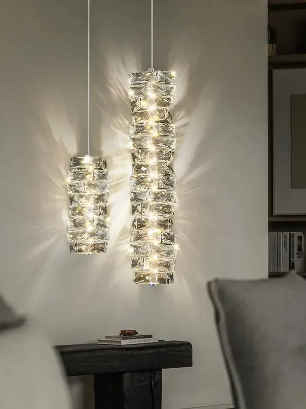 Modern light crystal chandelier for elegant and contemporary interiors