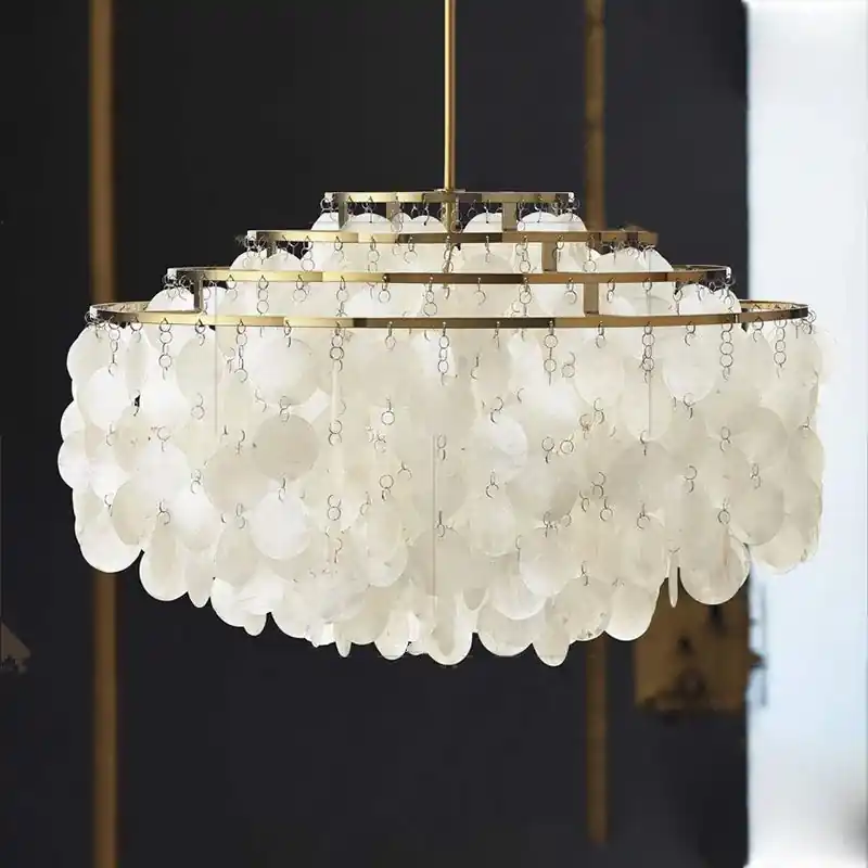 Retro seashell chandelier for modern interior decoration