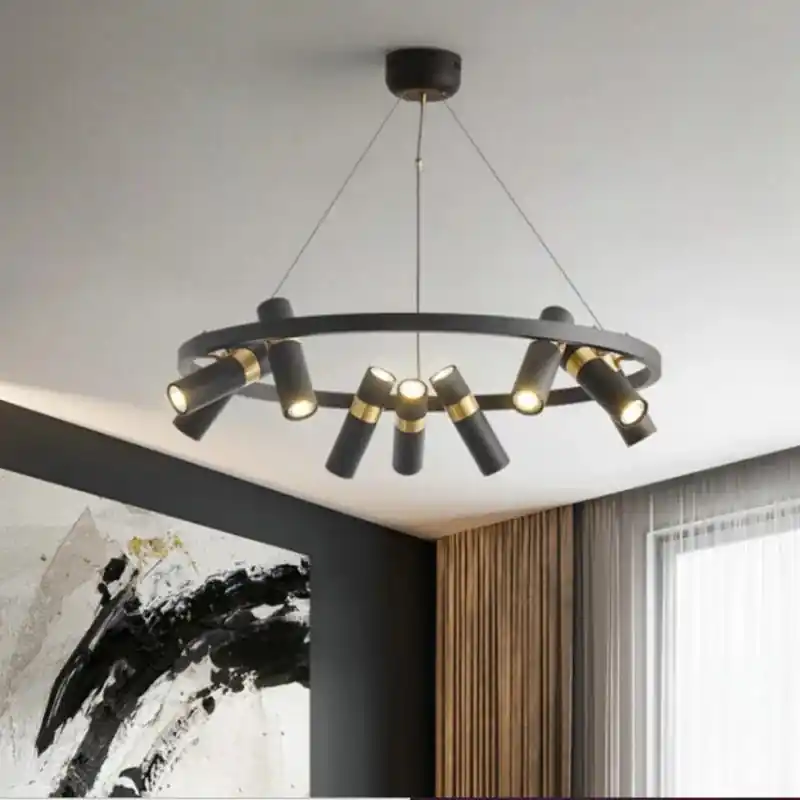 Modern LED industrial design chandelier for interior decoration