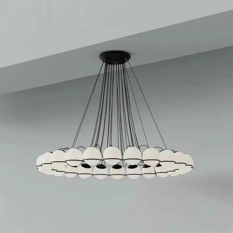 Creative Modern Glass Chandelier for Decorative Indoor Lighting