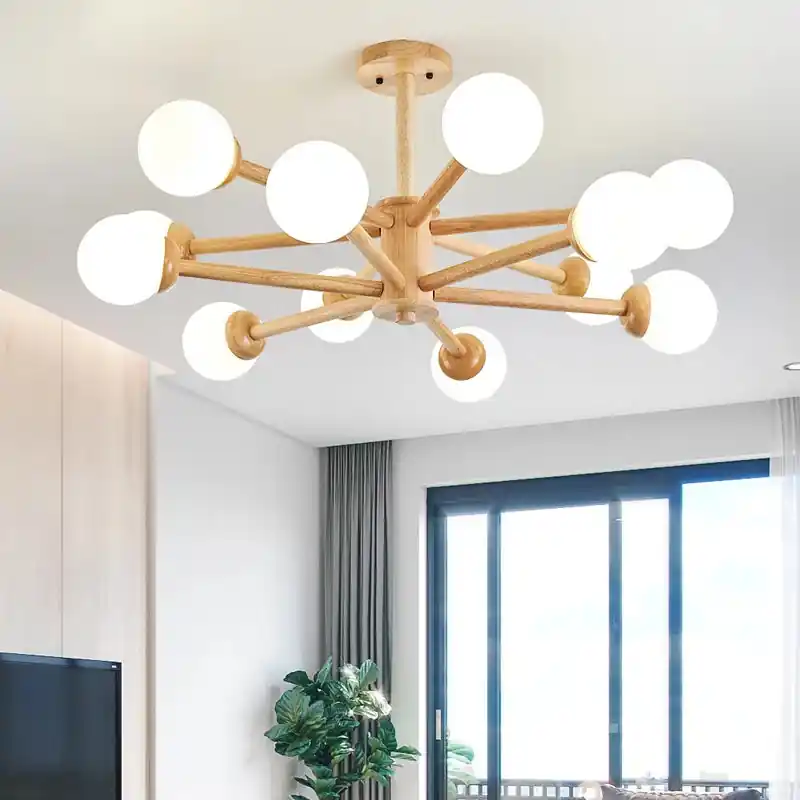 Modern glass chandelier for elegant interior decoration