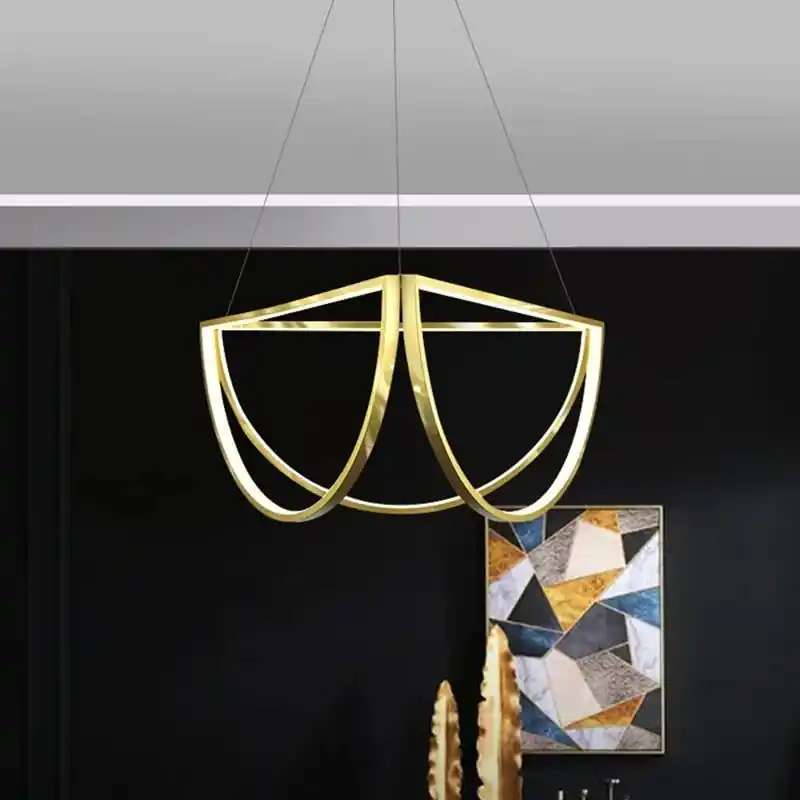 Nordic stainless steel chandelier for modern interior
