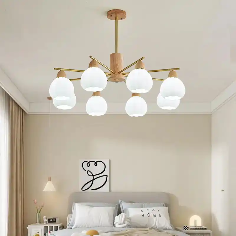 wooden chandelier for modern and stylish decor