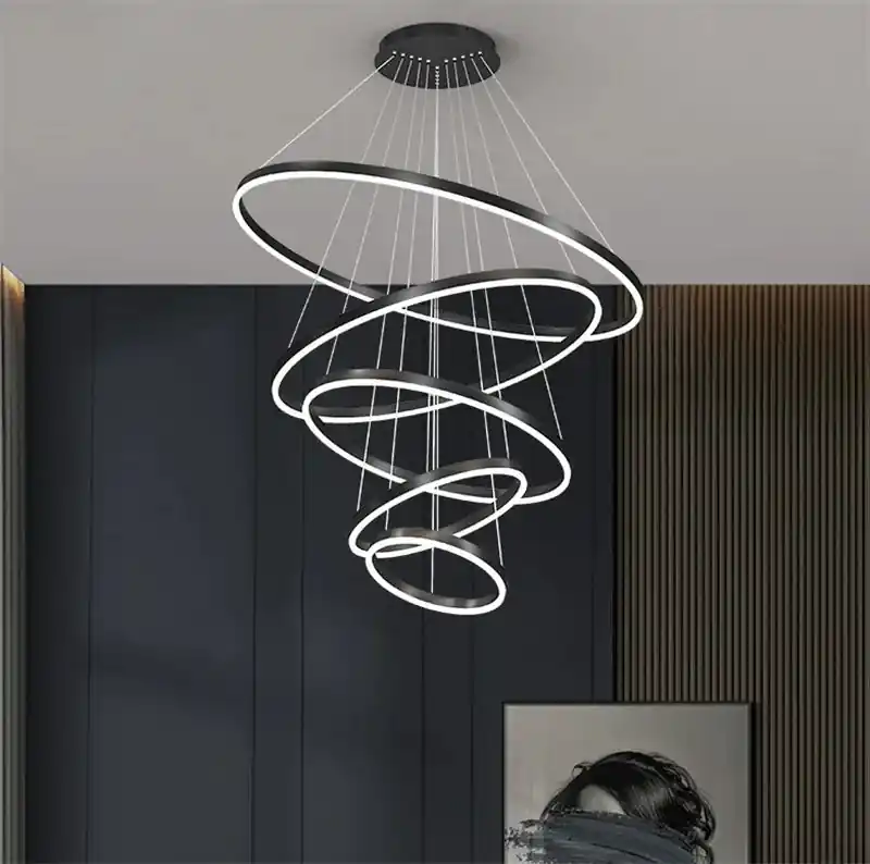 Modern LED Round Ring Chandelier for Interior Decoration