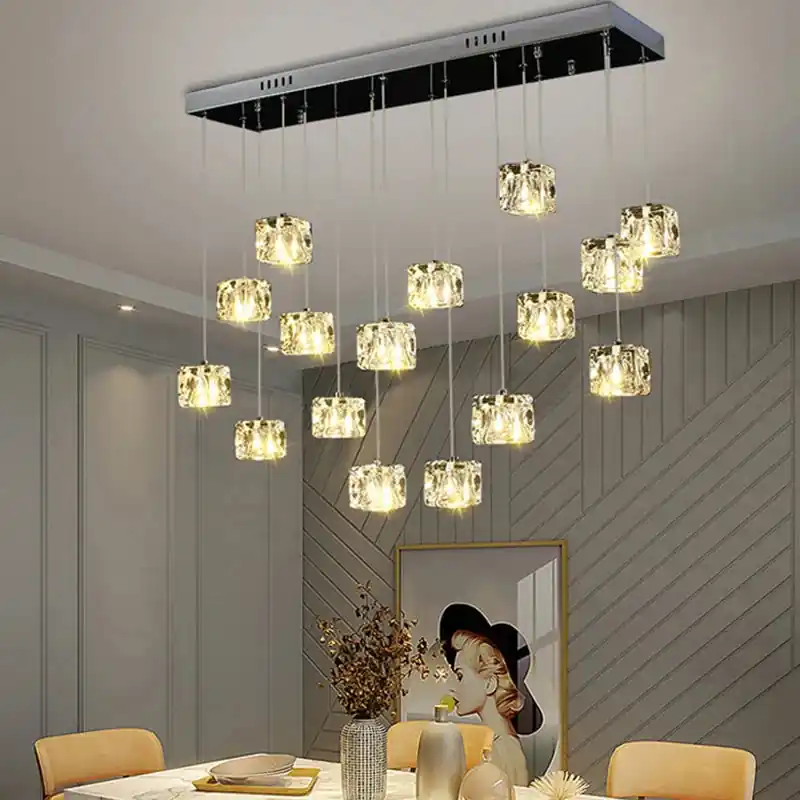 Designer LED chandelier for modern and elegant interior lighting