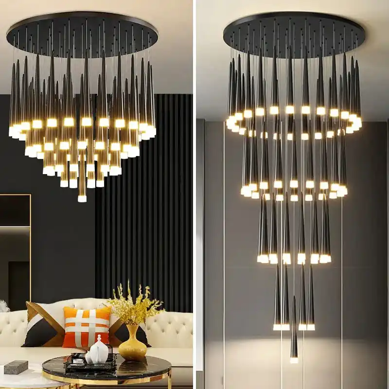 Modern LED pendant chandelier for contemporary interior