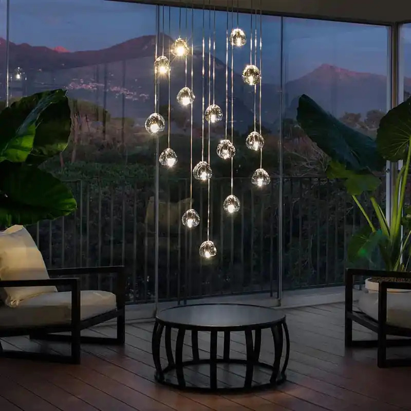 Modern LED crystal chandelier elegant design for refined spaces