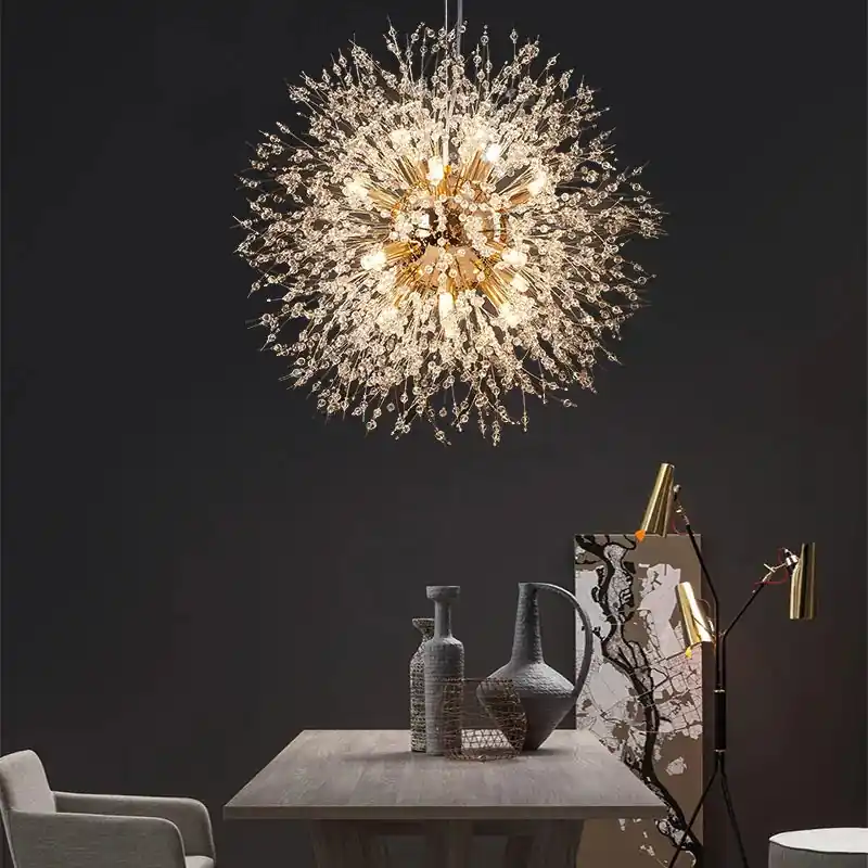 Modern Crystal Chandelier Elegant Indoor Decorative Lighting