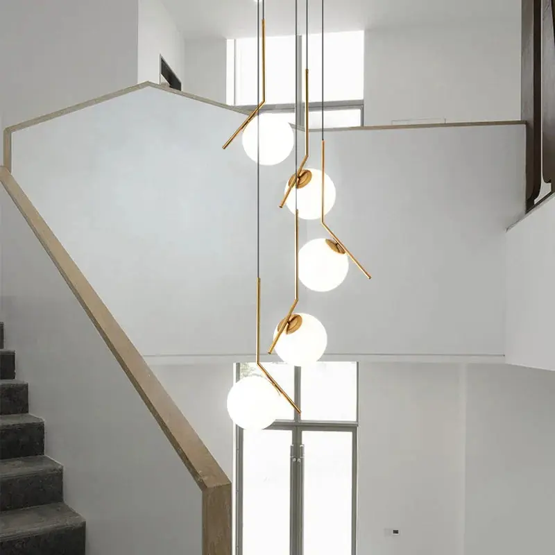 Nordic Modern Glass Chandelier for Home Decoration