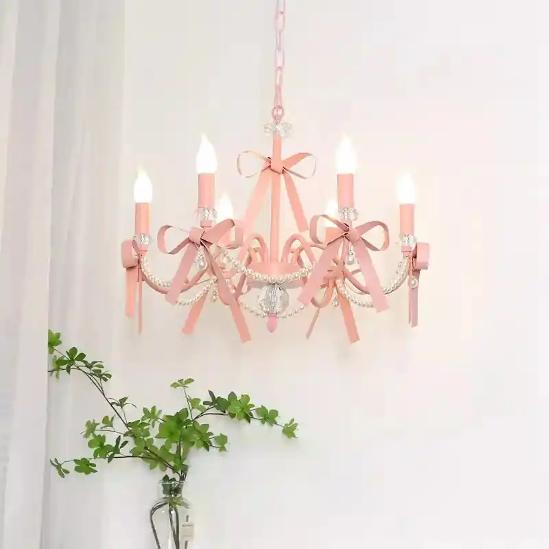 Cute romantic chandelier for children's room, light decoration