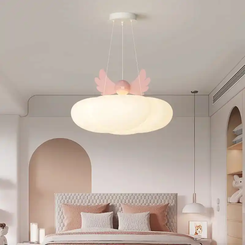 Cute angel wing cloud chandelier for baby room