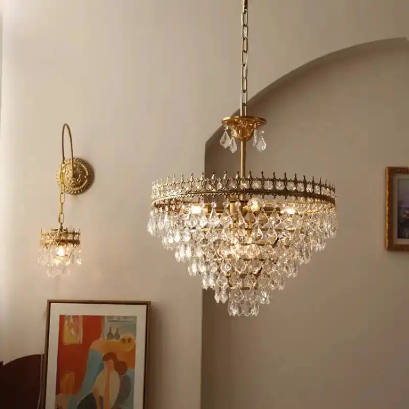 Retro Crystal Chandelier for Elegant Home Decor