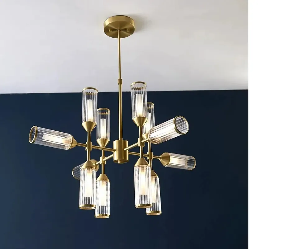 Modern multi-arm luxury design chandelier for a refined ambiance