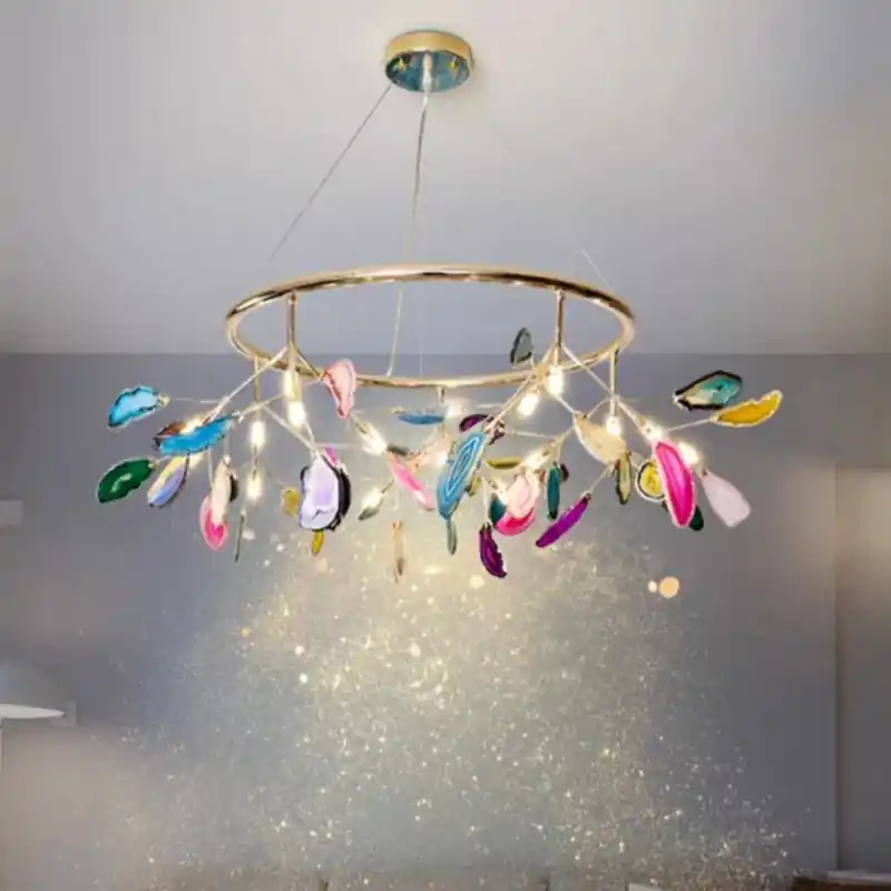 creative firefly agate chandelier elegant postmodern design