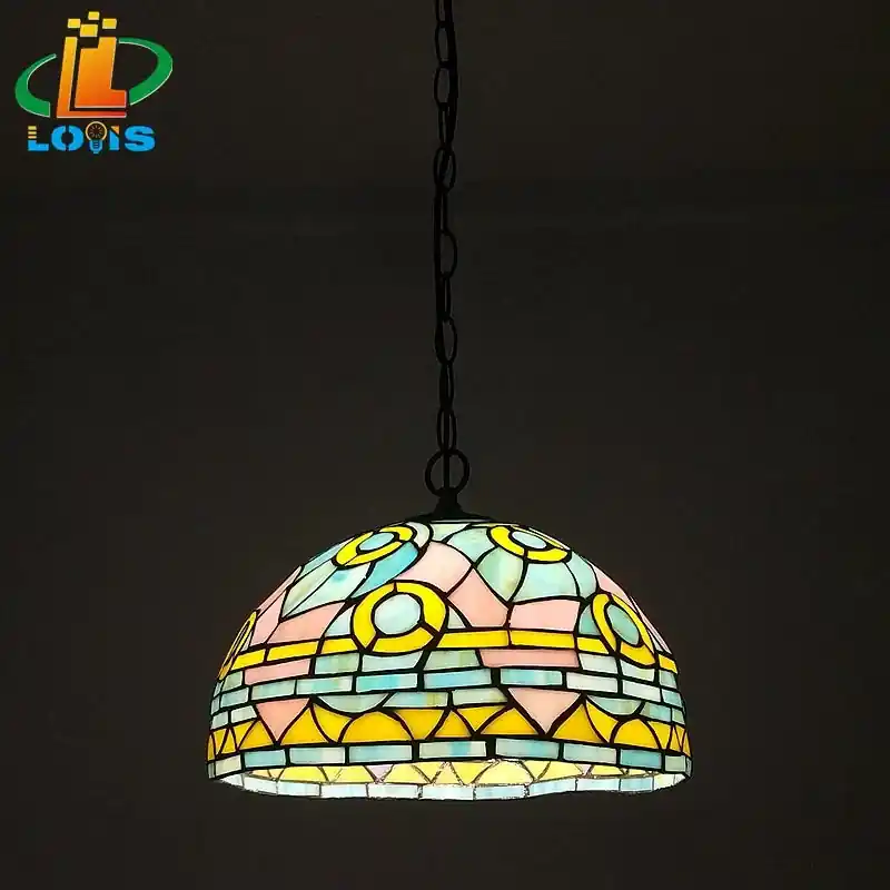 Creative retro Tiffany Nordic style chandelier for cafe and bar