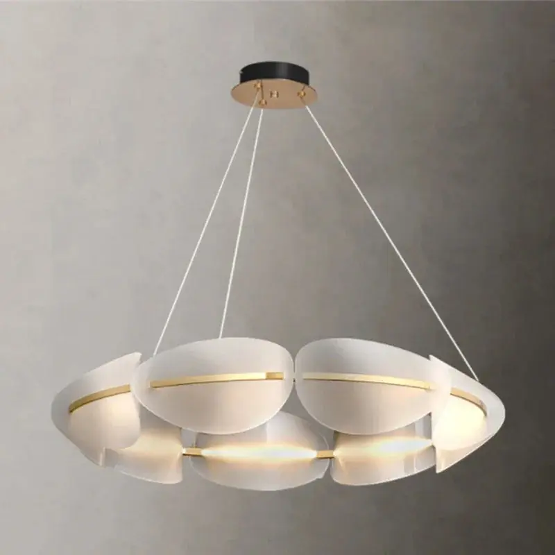 Creative Nordic Acrylic Leaf Chandelier