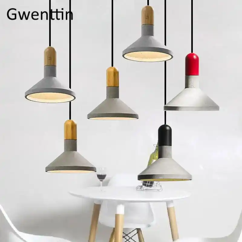 Vintage hanging cement stone chandelier for modern decoration